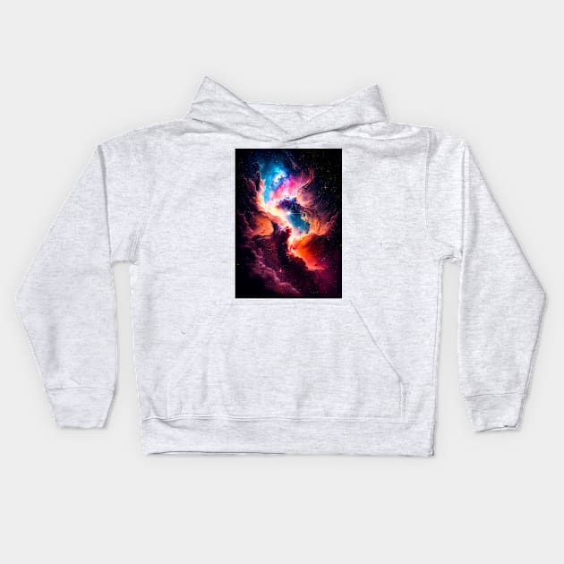 Chaos Enchants the Cosmos Kids Hoodie by James Garcia